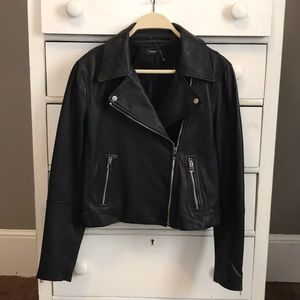 NWOT THEORY NEW MOTO AUTUMN LEATHER JACKET